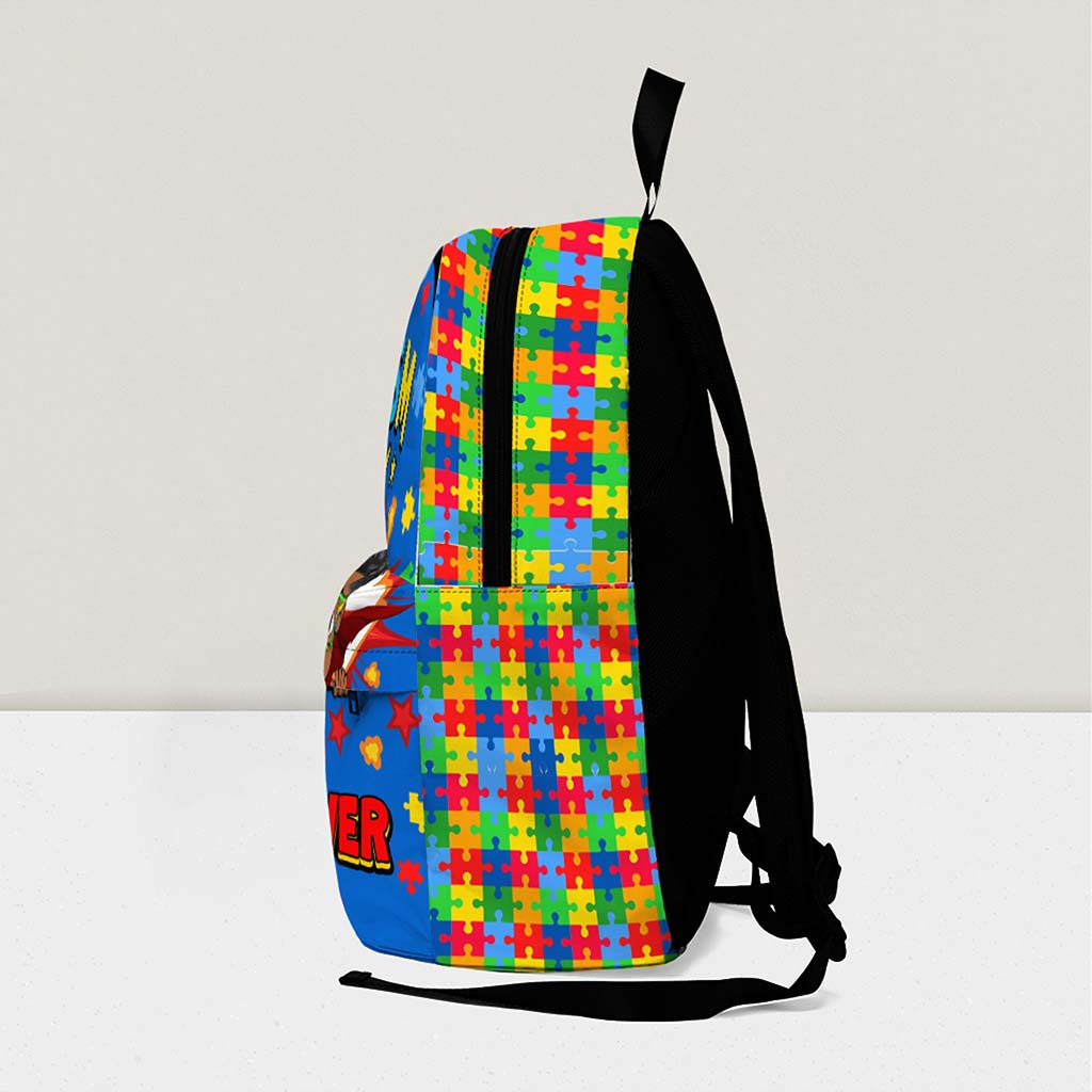 Personalized Back to School Autism Backpack + Lunchbag + Bottle NPND4300803-DX