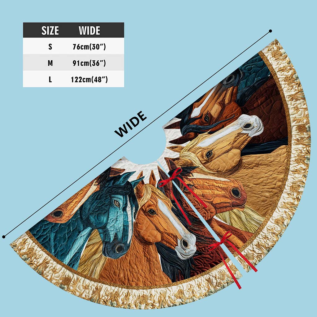 Horse Christmas Tree Skirt QFND5251002