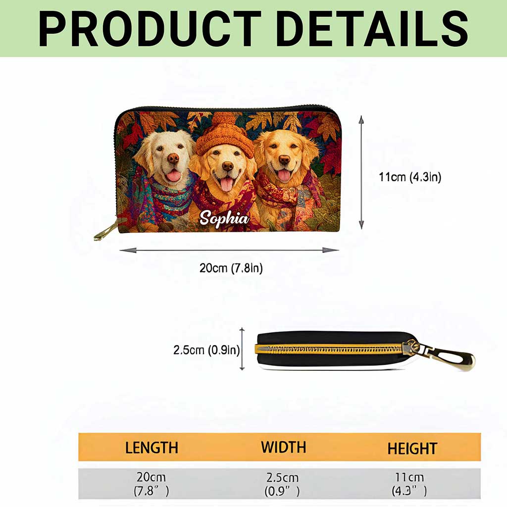 Custom Golden Retriever Halloween Leather Handbag UKTZ5220801