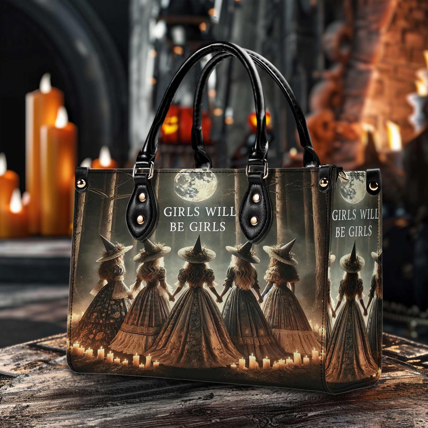 Girls Will Be Girls Witch Handbag & Wallet QFPY4310802