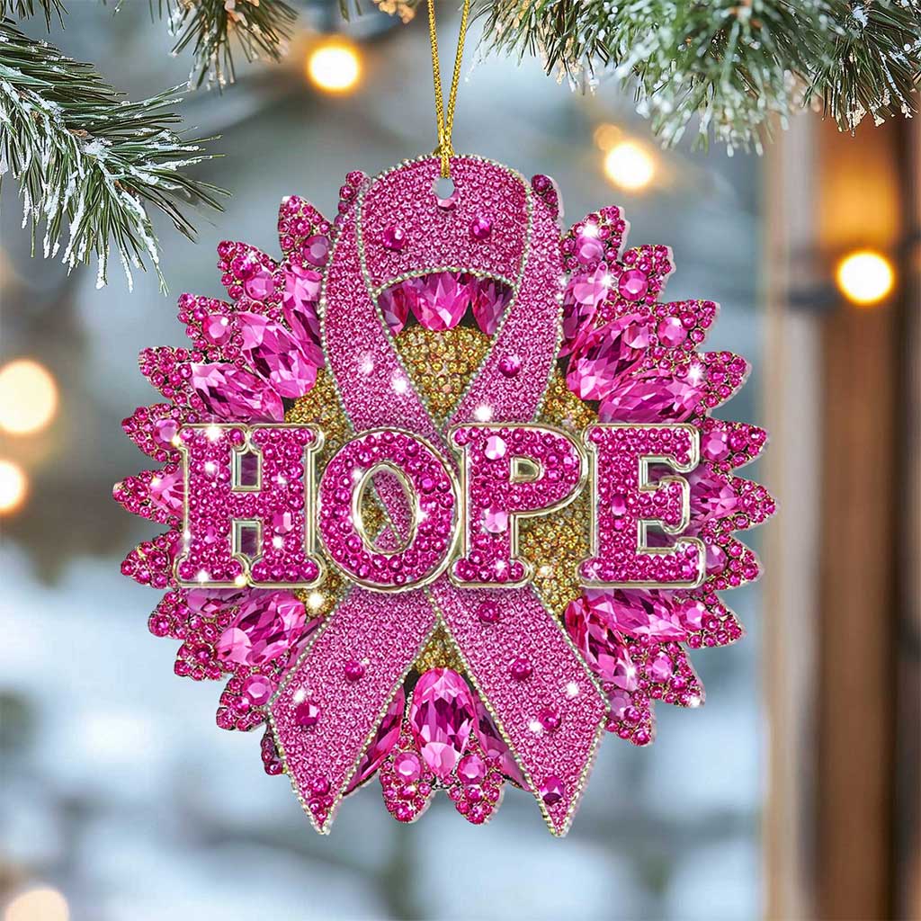 Breast Cancer Awareness Acrylic Ornament QFTZ5260801