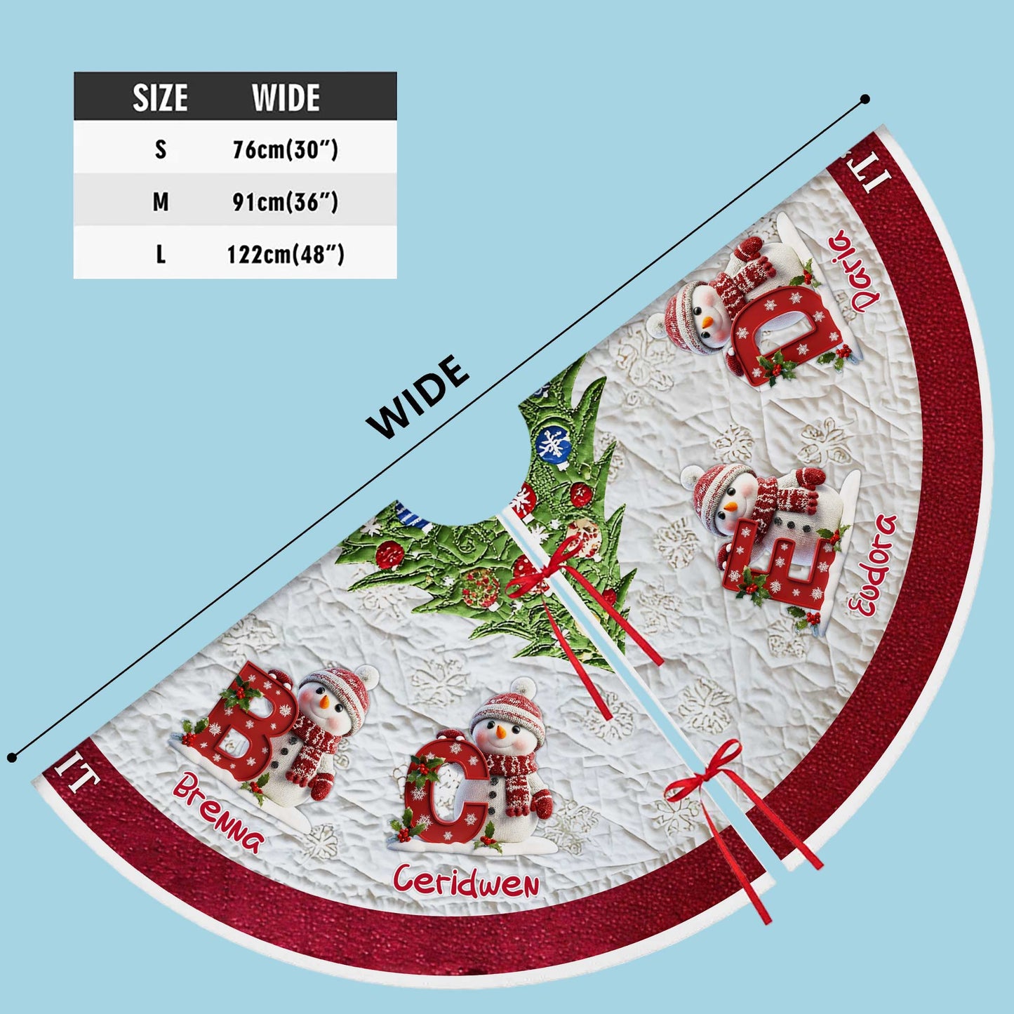 Personalized It's Not What's Under The Tree That Matters Christmas Tree Skirt QFPY5091001