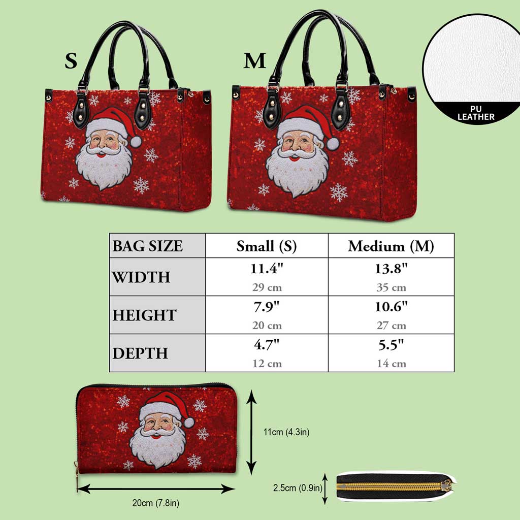 Santa Claus Christmas Leather Handbag & Wallet QFTD5071001