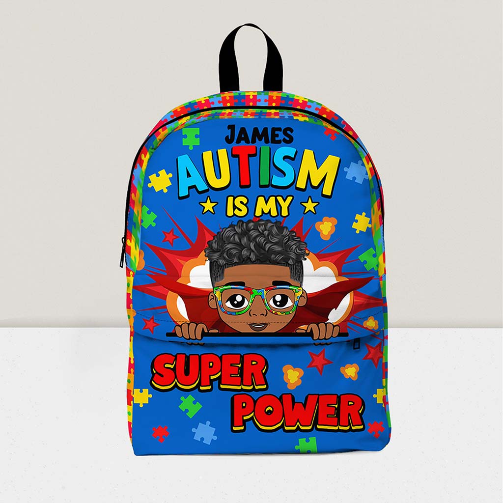 Personalized Back to School Autism Backpack + Lunchbag + Bottle NPND4300803-DX