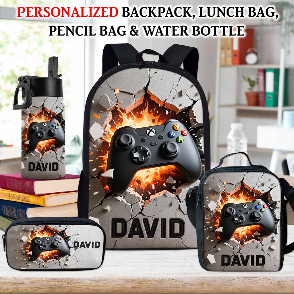 Personalized Game Back To School Backpack, School Bag For Kid UKTO5130801