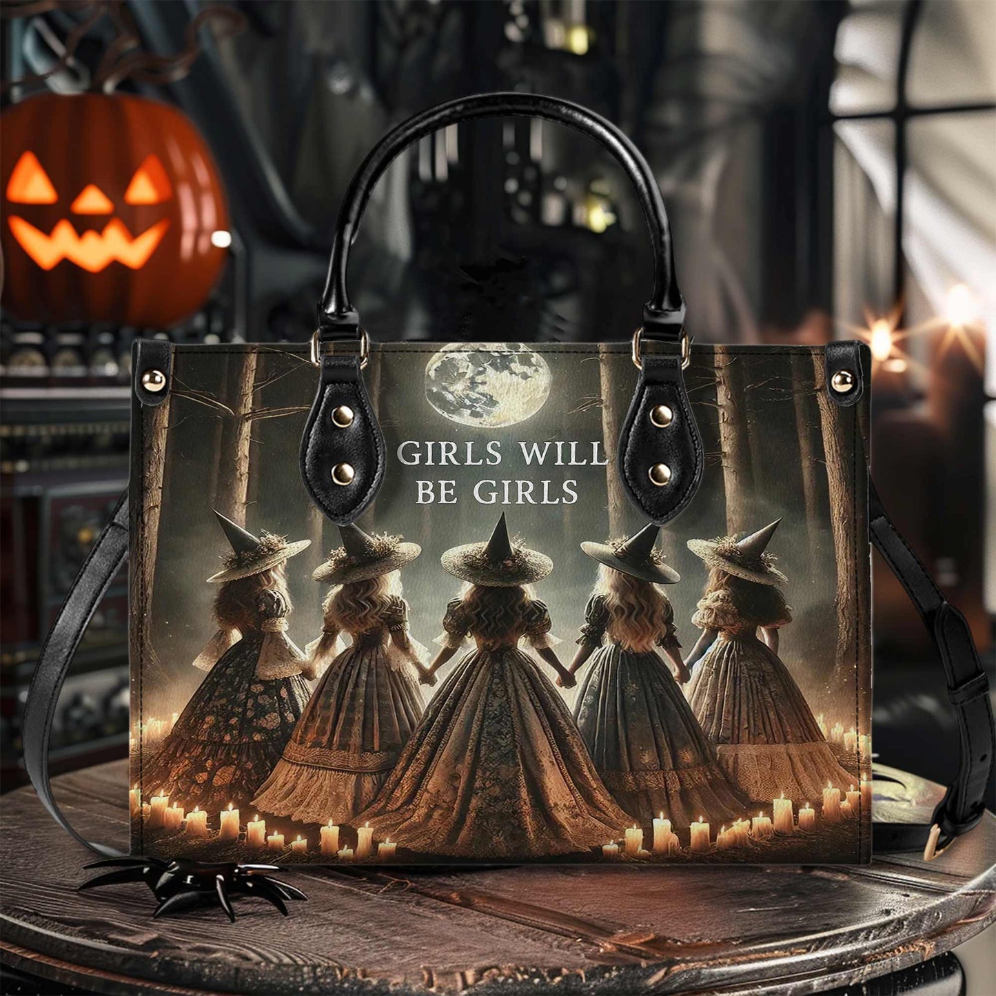 Girls Will Be Girls Witch Handbag & Wallet QFPY4310802