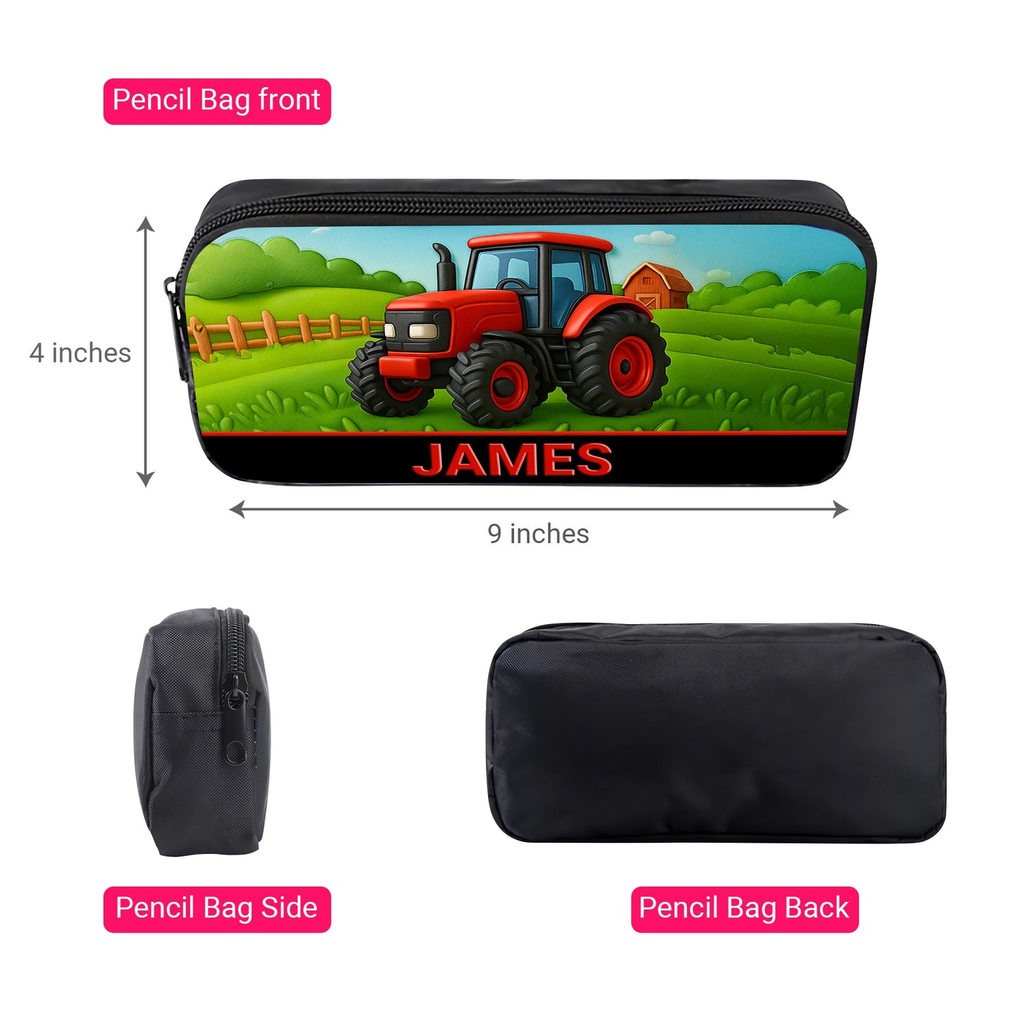 Personalized Red Tractor Back To School Backpack UKHA5050801