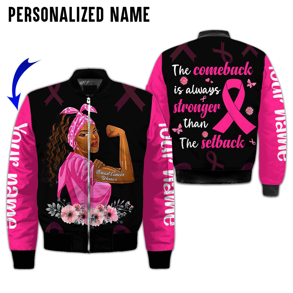Personalized Name Breast Cancer 3D All Over Printed Clothes UKAA100801