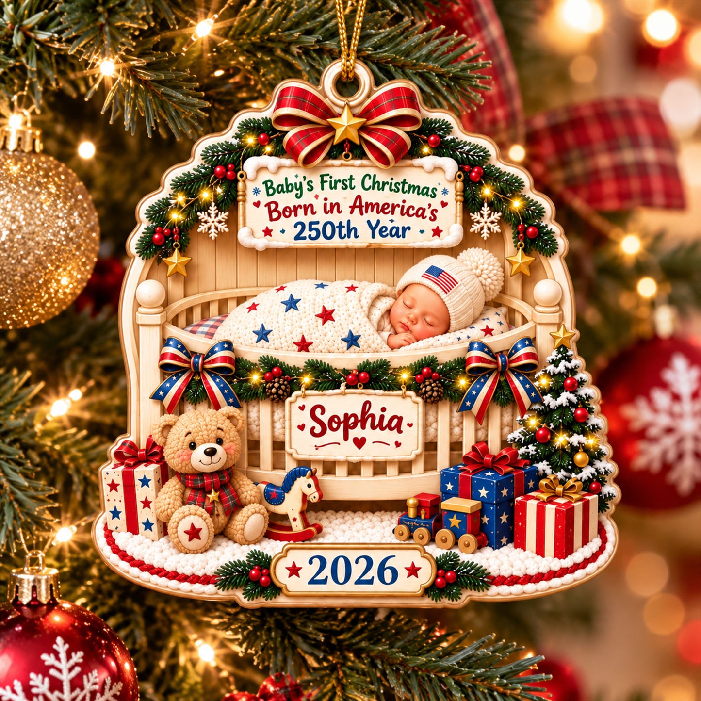 Personalized Baby's First Christmas Ornament UKTD6100901