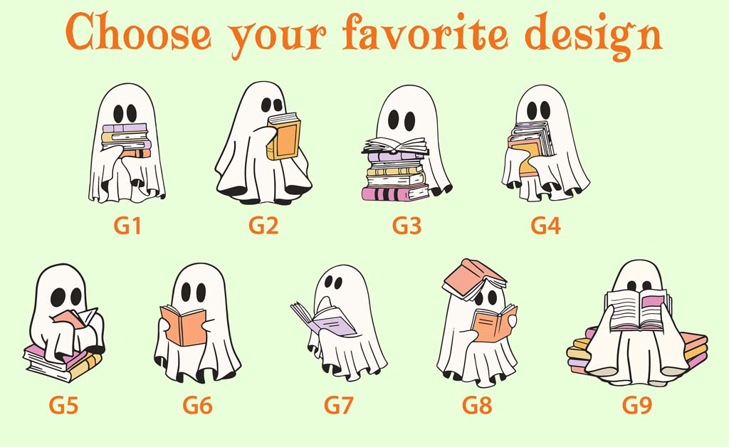 Personalized Ghost Reading Books Distressed Washed Cotton Printed Hat QFTD5020704