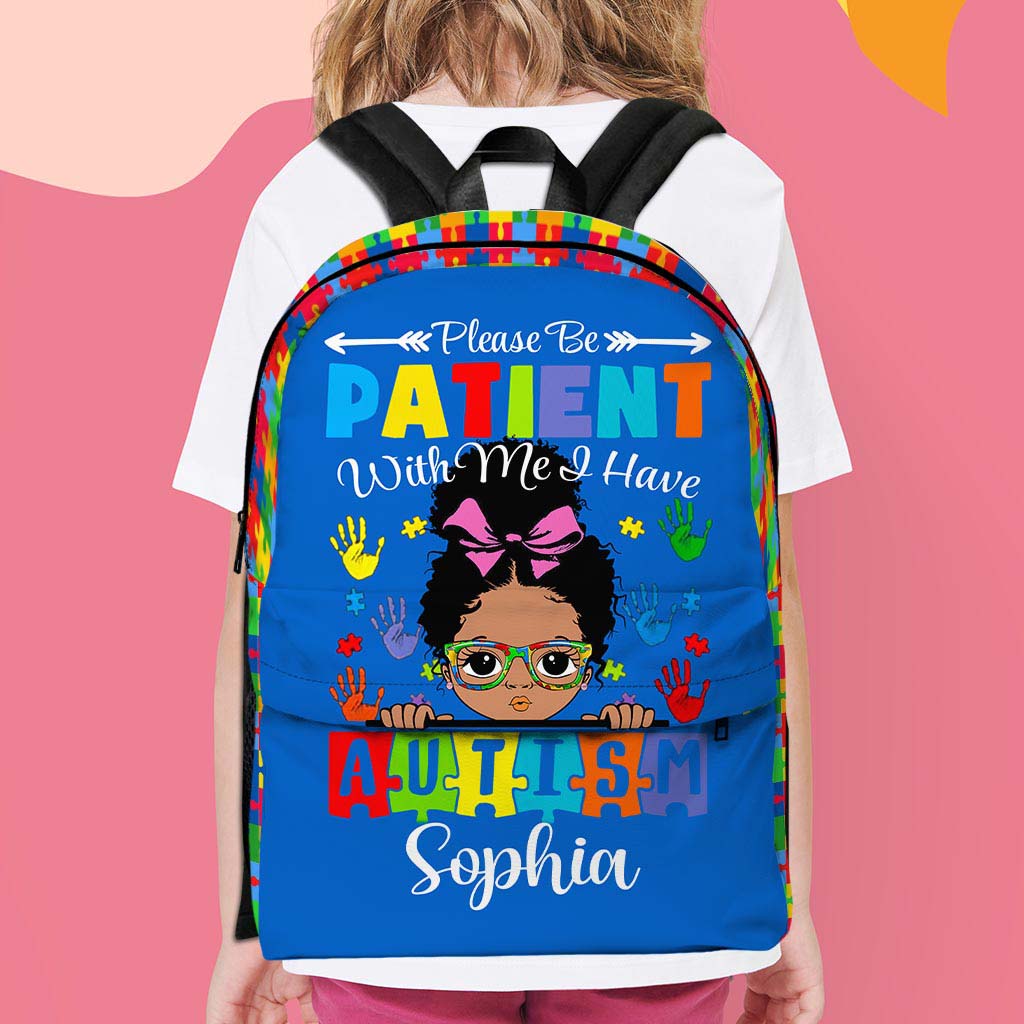 Personalized Backpack for Kids with Autism- Autism Awareness Bag - Back To School Bag for Autistic Child - Gift For Autistic Son QFHM4040703-DX