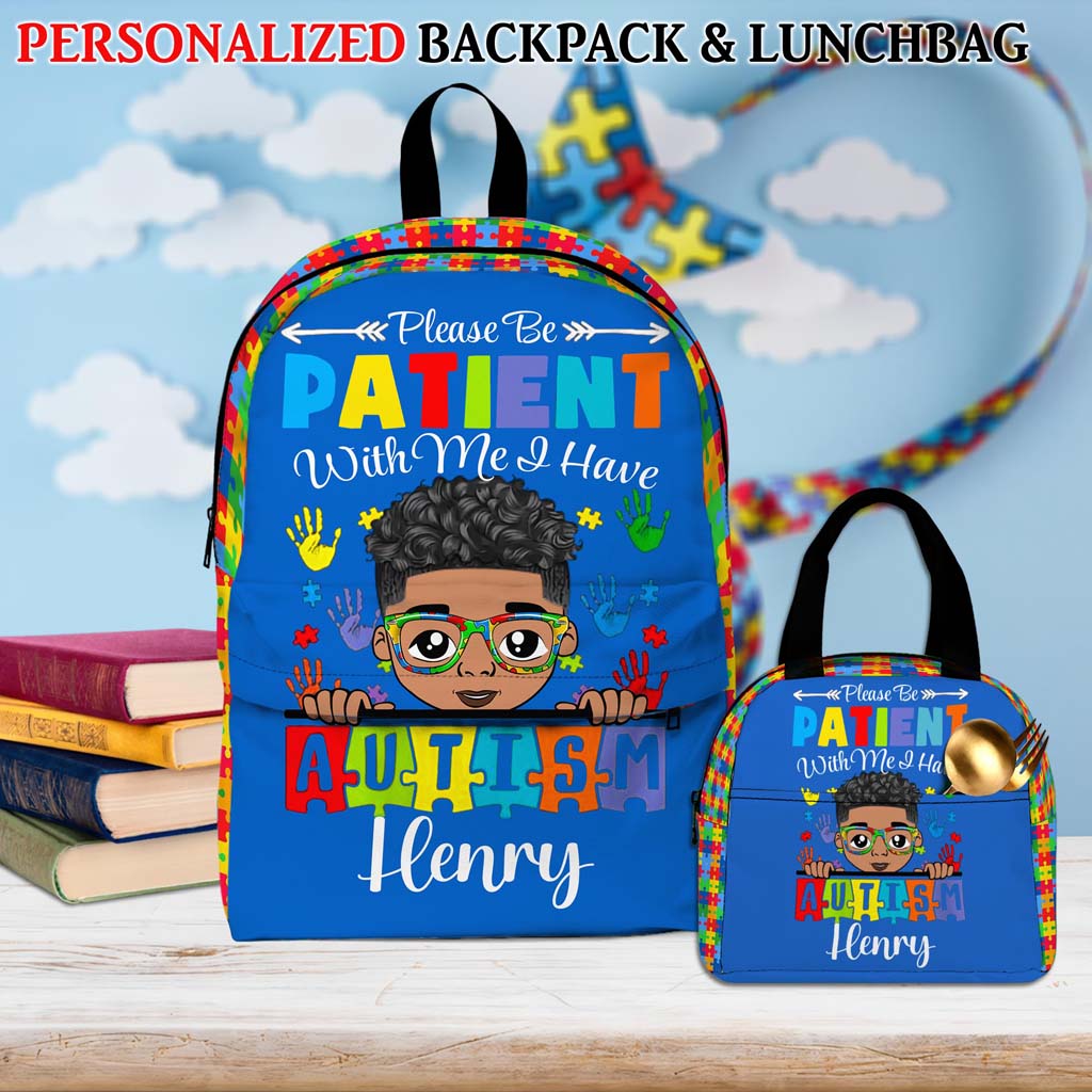 Personalized Backpack for Kids with Autism- Autism Awareness Bag - Back To School Bag for Autistic Child - Gift For Autistic Son QFHM4040703-DX