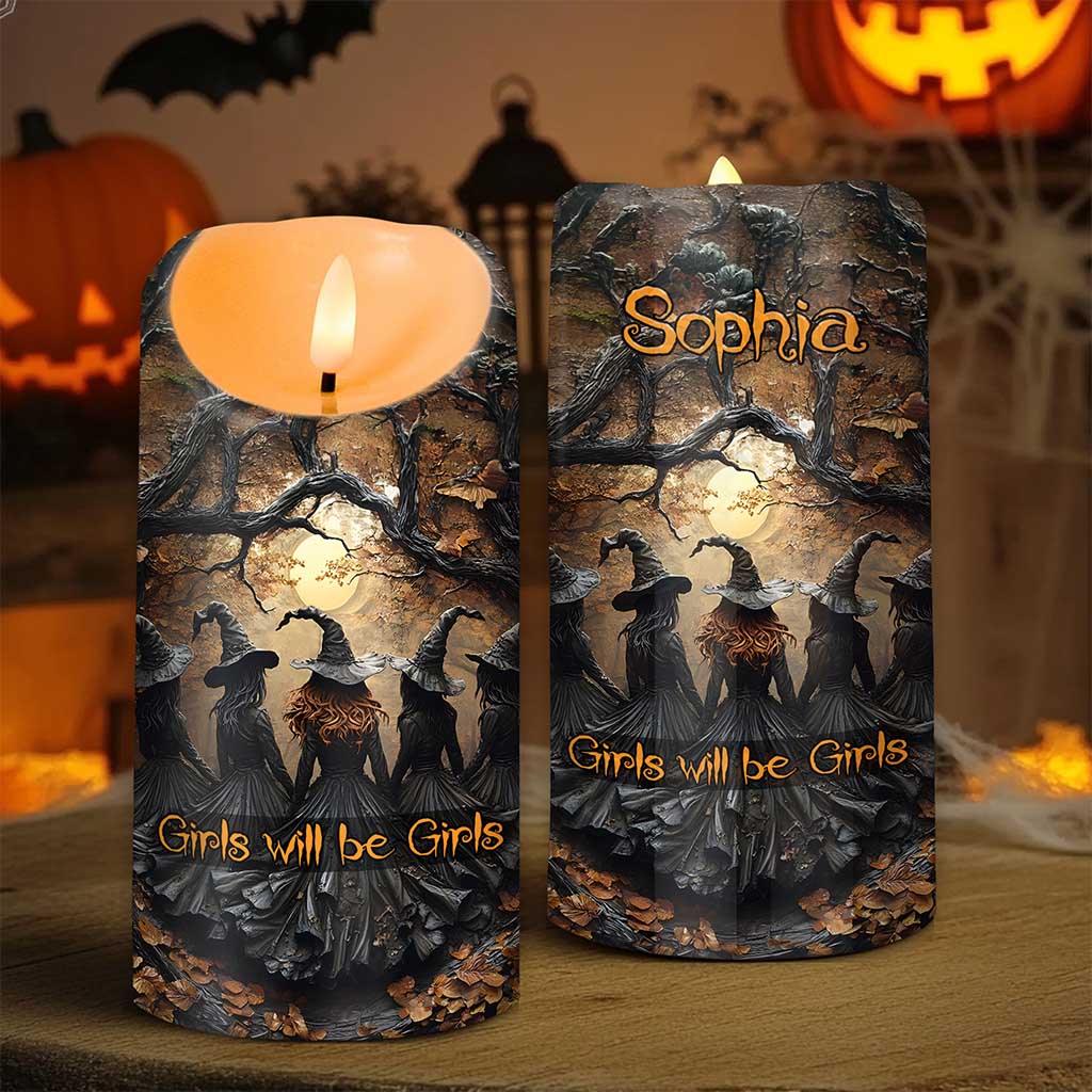 Custom Witch Halloween Led Candle UKND5260804