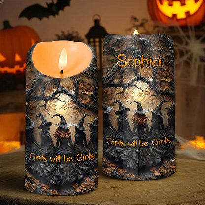 Custom Witch Halloween Led Candle UKND5260804