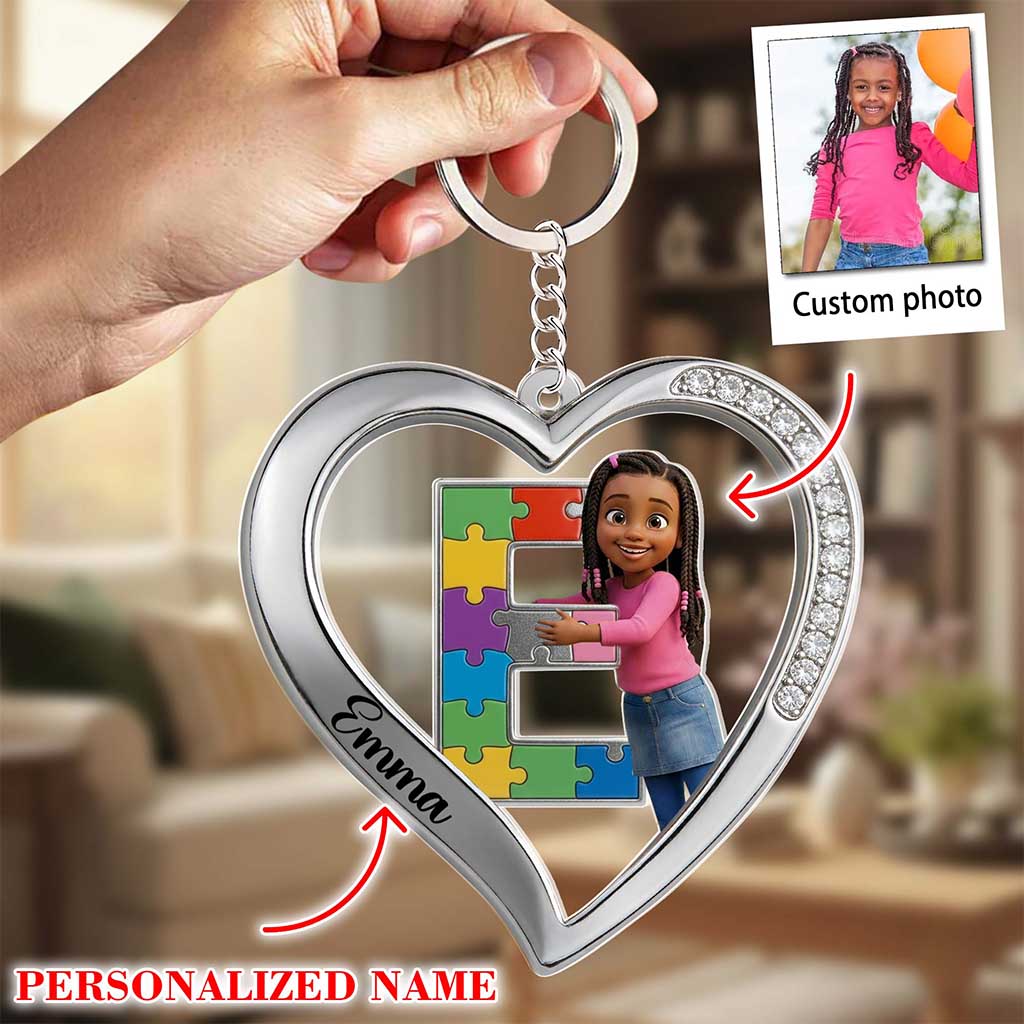 Custom Photo Autism Acrylic  Keychain THND6280201