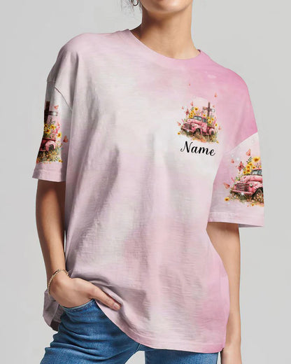 Personalized Jesus Take The Wheel Flower Truck Women’s 3D All Over Printed Clothes QFHM4310503