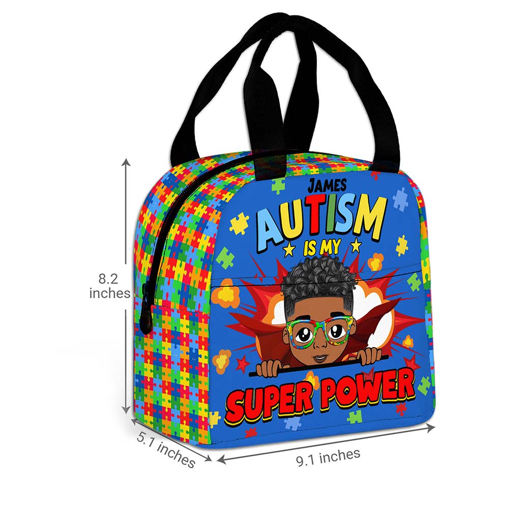 Personalized Back to School Autism Backpack + Lunchbag + Bottle NPND4300803-DX
