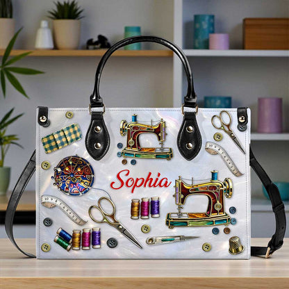 Personalized Sewing Leather Handbag UKUU6300103
