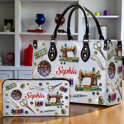Personalized Sewing Leather Handbag UKUU6300103