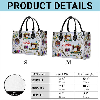 Personalized Sewing Leather Handbag UKUU6300103
