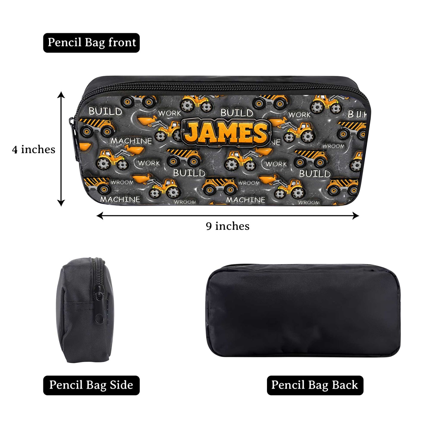 Personalized Inflat Construction Vehicles Backpack NPHA6030701