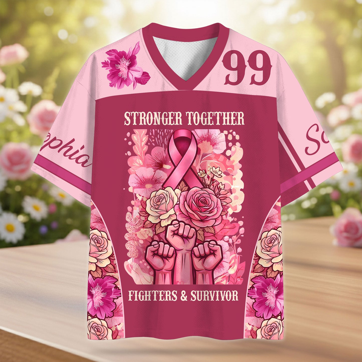 Custom Breast Cancer Jersey THUU6130401