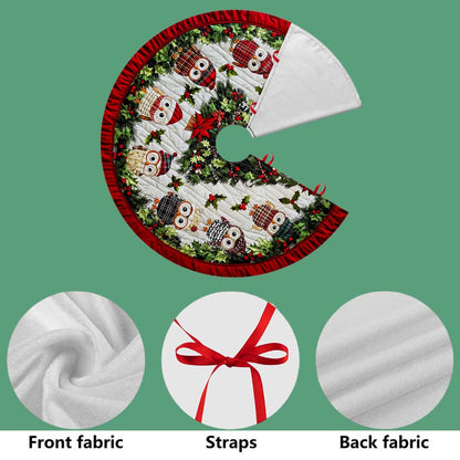Cute Owls Christmas Tree Skirt UKTD5221004