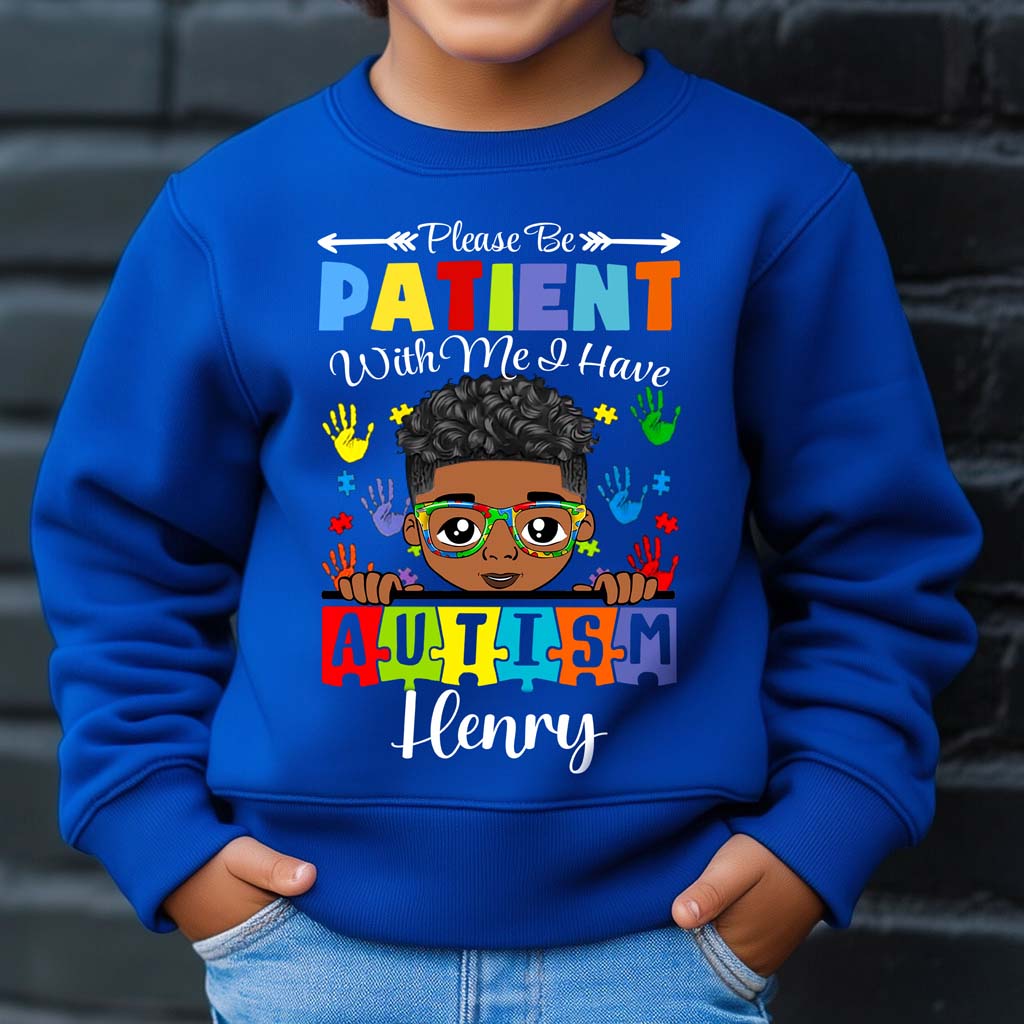 Personalized Please Be Patient I Have Autism Kid Shirt, Autistic Boys Shirt, Autism Children's, Autistic Daughter Son QFHM4310702
