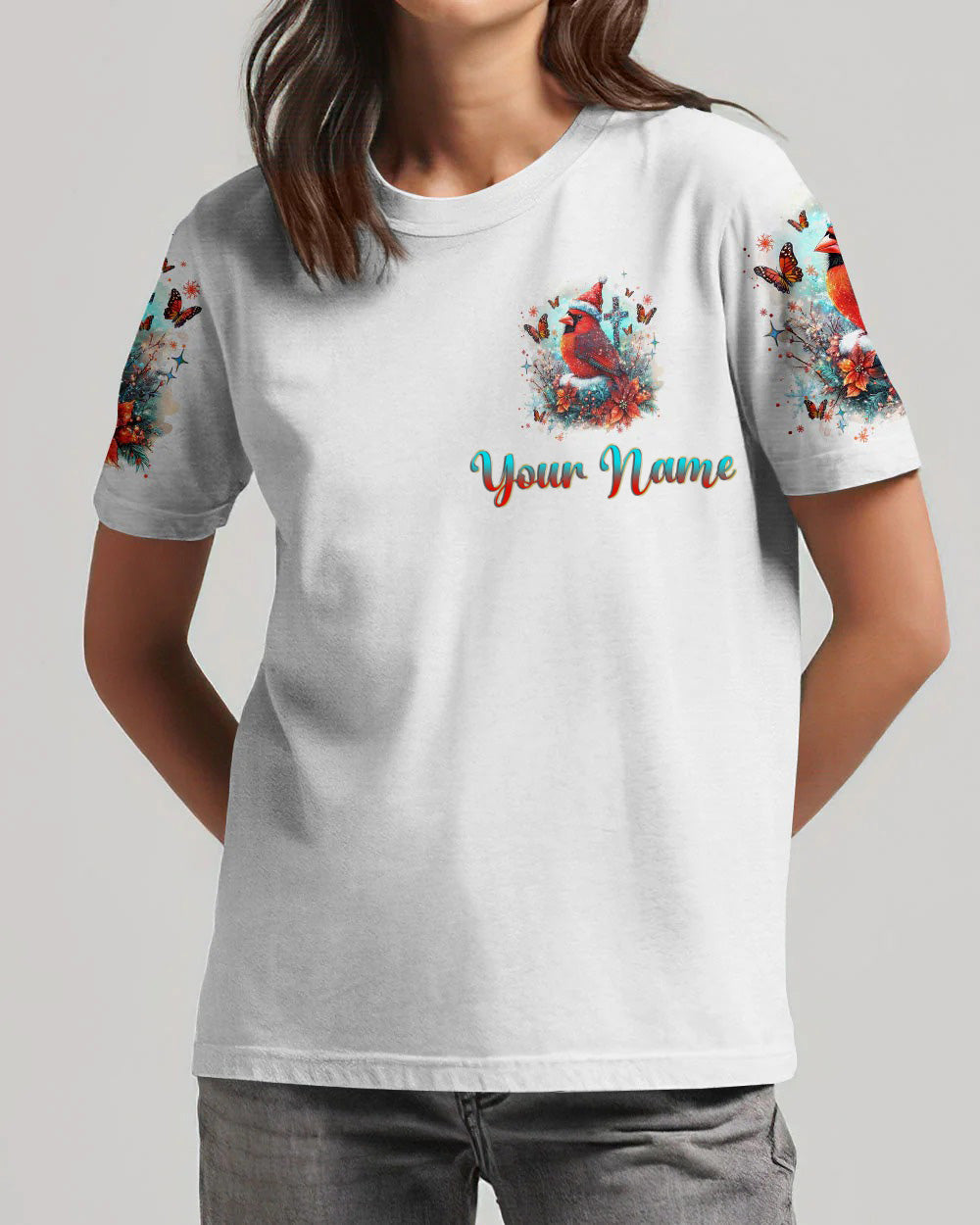 Personalized Name Jesus Is The Reason For The Season Cardinal All Over Print QFTD4221004