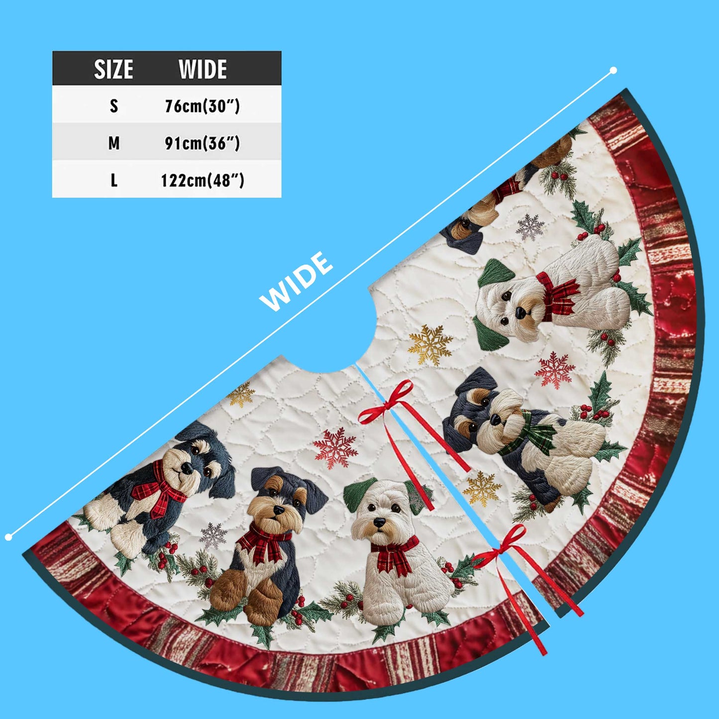 Schnauzers  Christmas Tree Skirt UKPY5301004