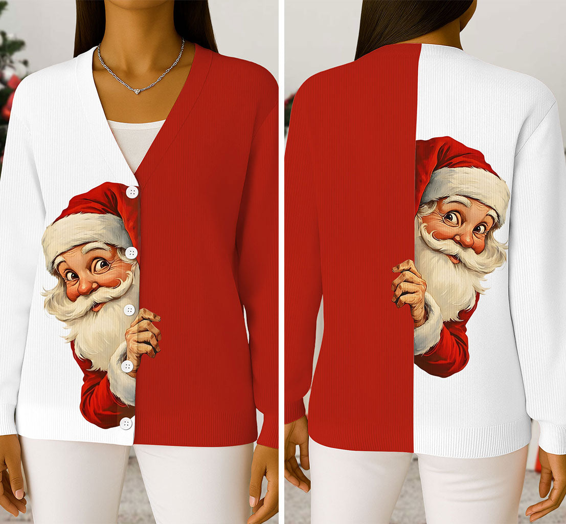 Christmas Santa Claus Knitted Cardigan UKTZ5161001