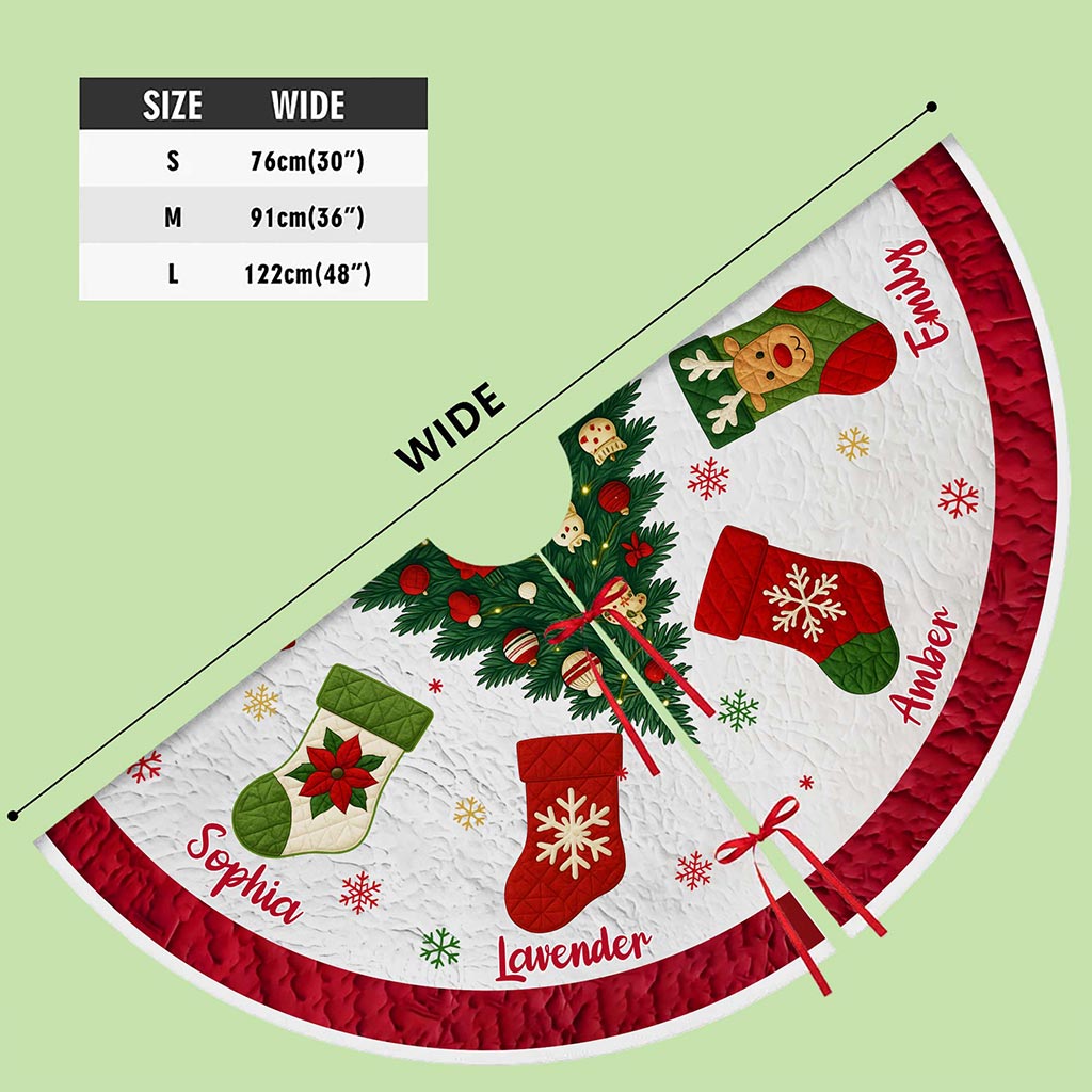 Personalized Family Tree Skirt UKPY5231003