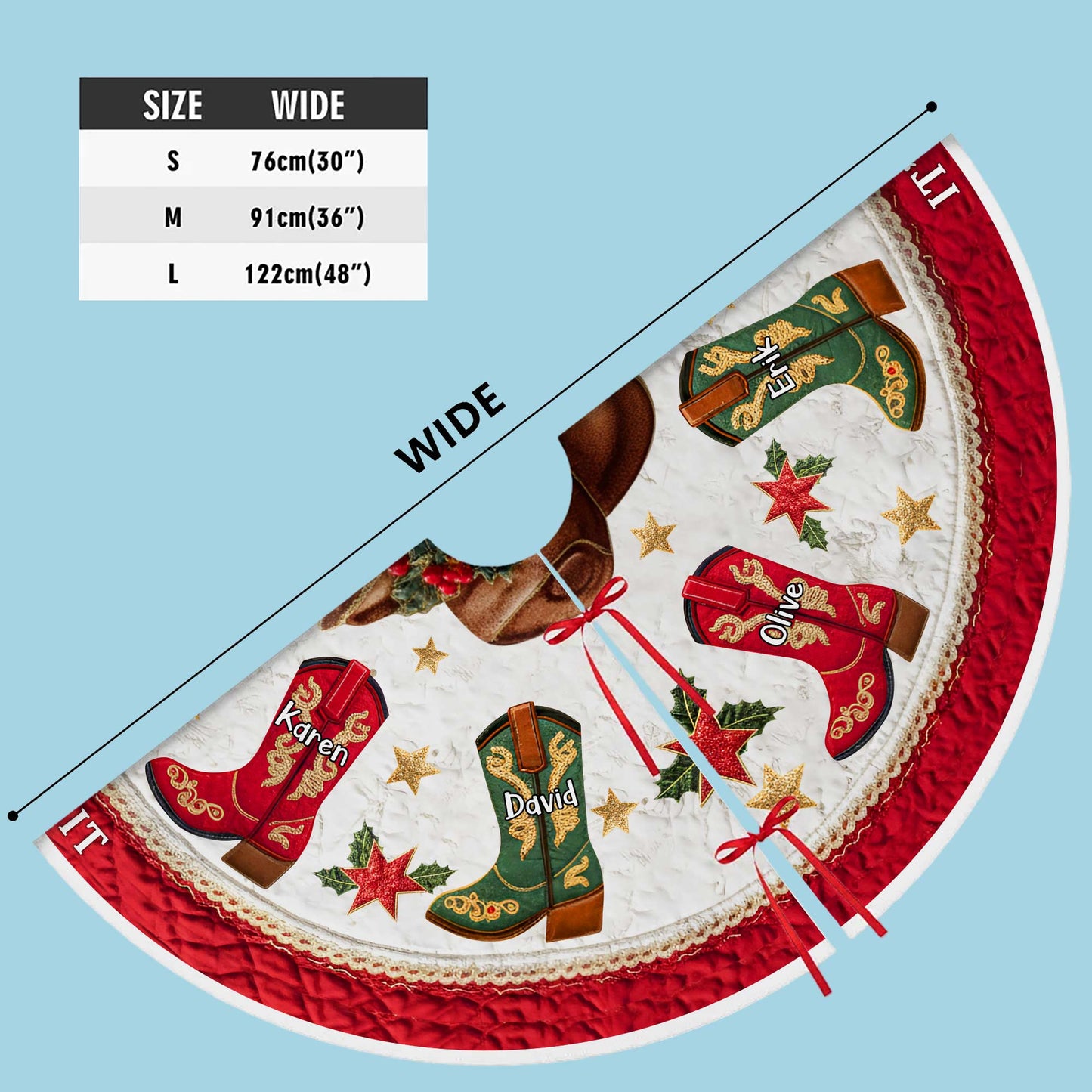 Personalized Family Tree Skirt Gift For Western Family QFPY5211003