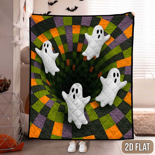 Ghost Halloween Quilted Blanket UKTD5071003