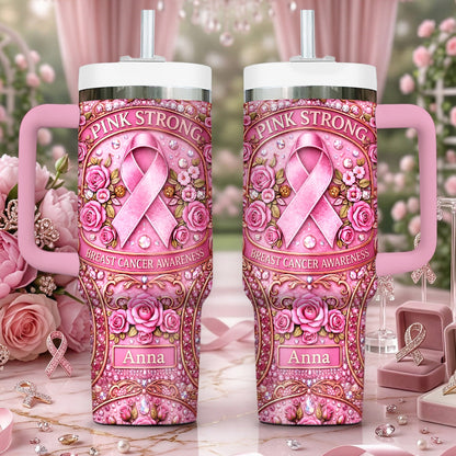 Personalized Breast Cancer Awareness 40 Oz Tumbler UKNT6020403