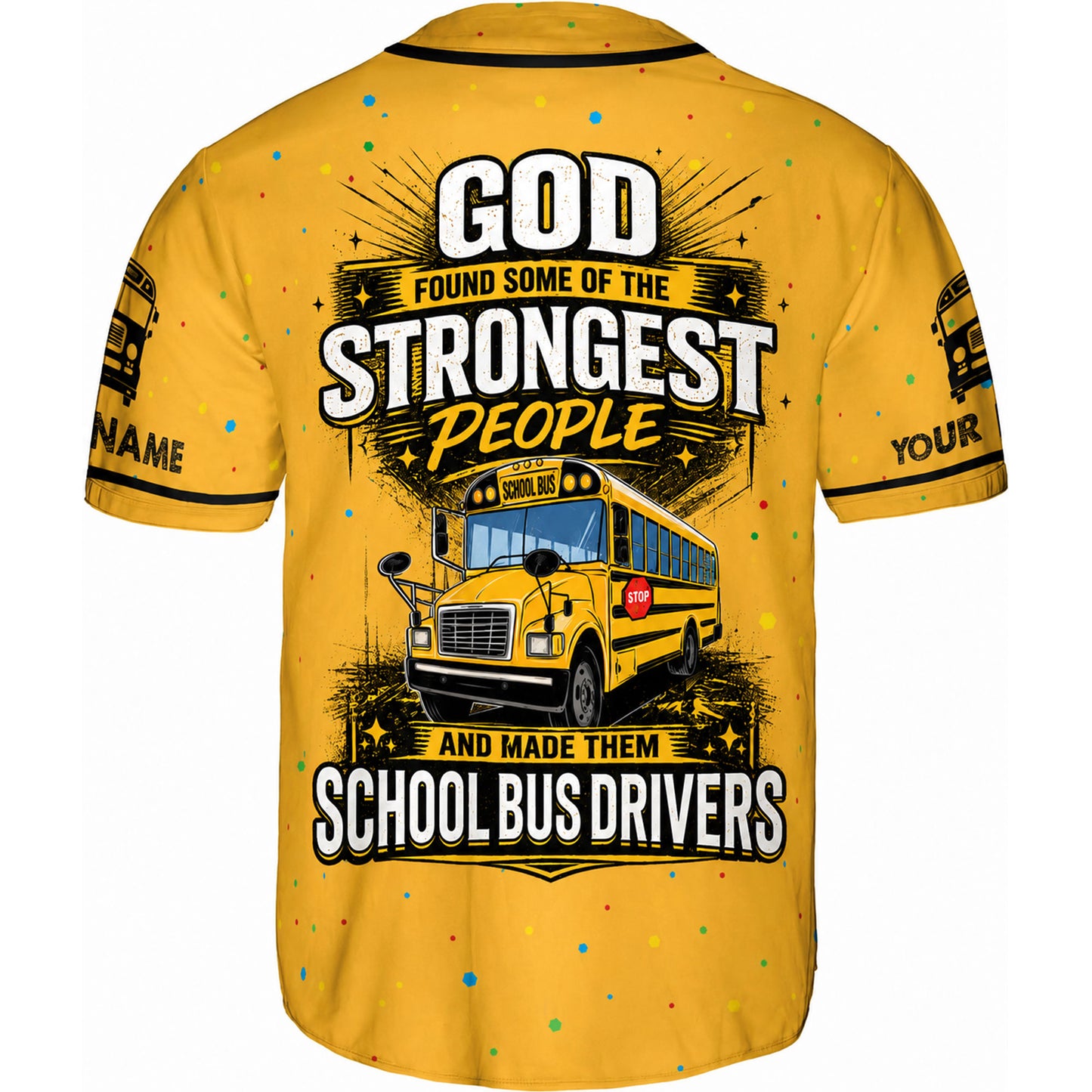 Personalized School Bus Driver Baseball Jersey UKND6300605