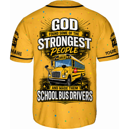 Personalized School Bus Driver Baseball Jersey UKND6300605