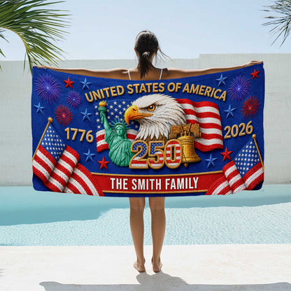 Custom 250th Beach Towel THHA6030602