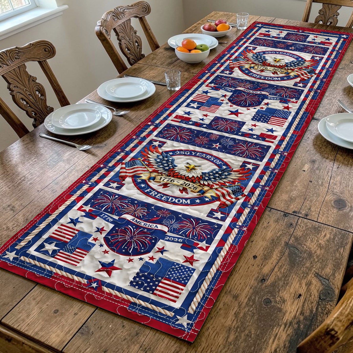 United States 250th Anniversary Quilt Table Runner UKNT6150401