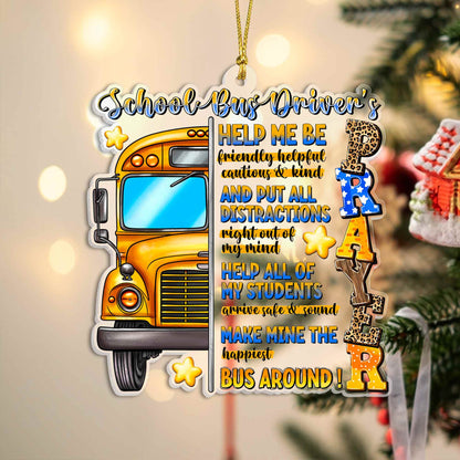School Bus Driver Acrylic Ornament UKPY4241003