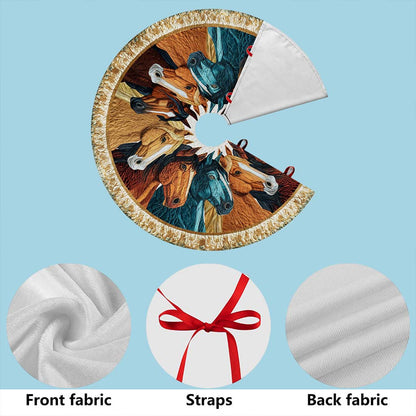 Horse Christmas Tree Skirt QFND5251002