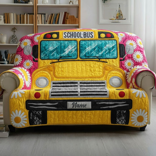 School Bus Quilt Sofa Cover QFTO5291001