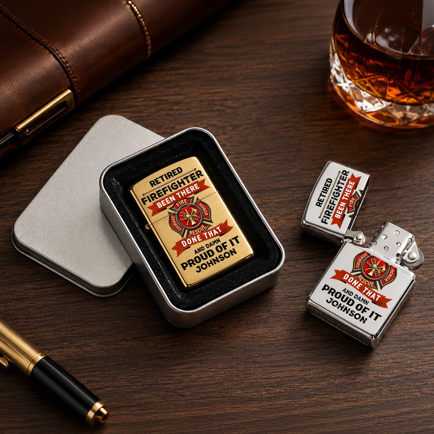 Custom Firefighter Lighter THND6090602