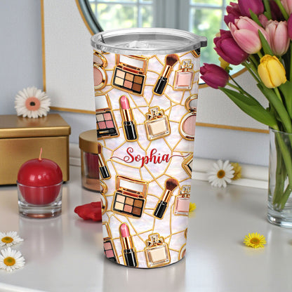 Custom Make Up Faux Stained Glass 20 Oz Tumbler THHH6310104
