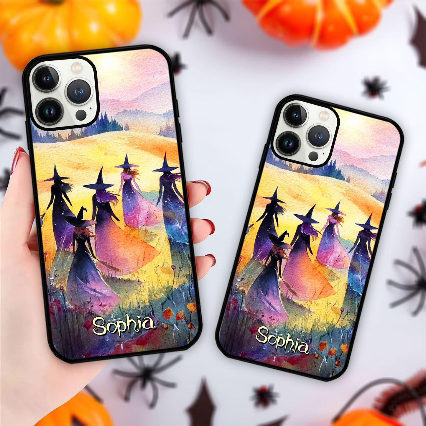 Custom Halloween Witch Art Phone Case UKHH5120902