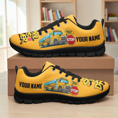 Personalized School Bus Driver Sneakers UKUU4170701