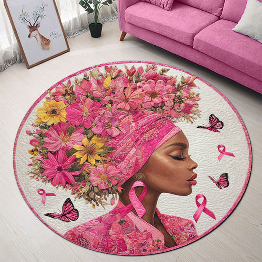 Black Girl Breast Cancer Rug THTO5151004