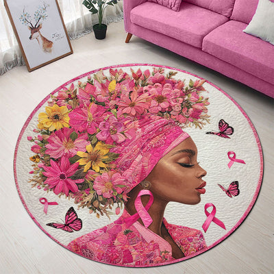 Black Women Breast Cancer Rug THTO5151004