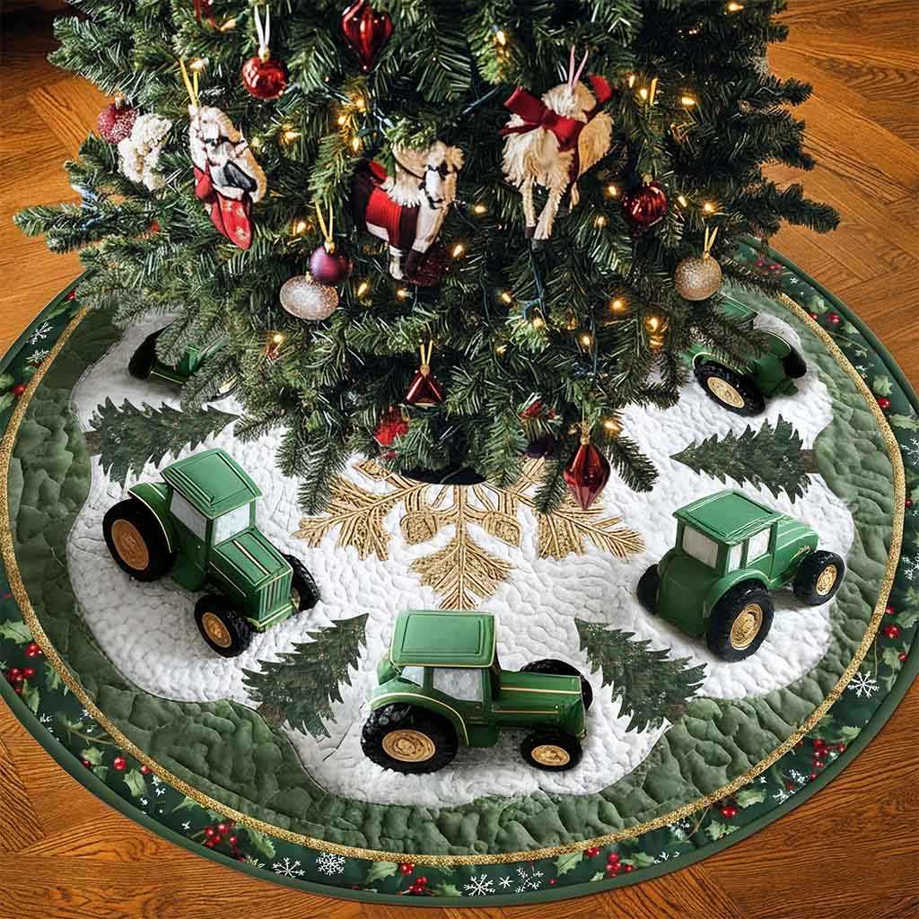 Tractor Christmas Tree Skirt NPND5241005