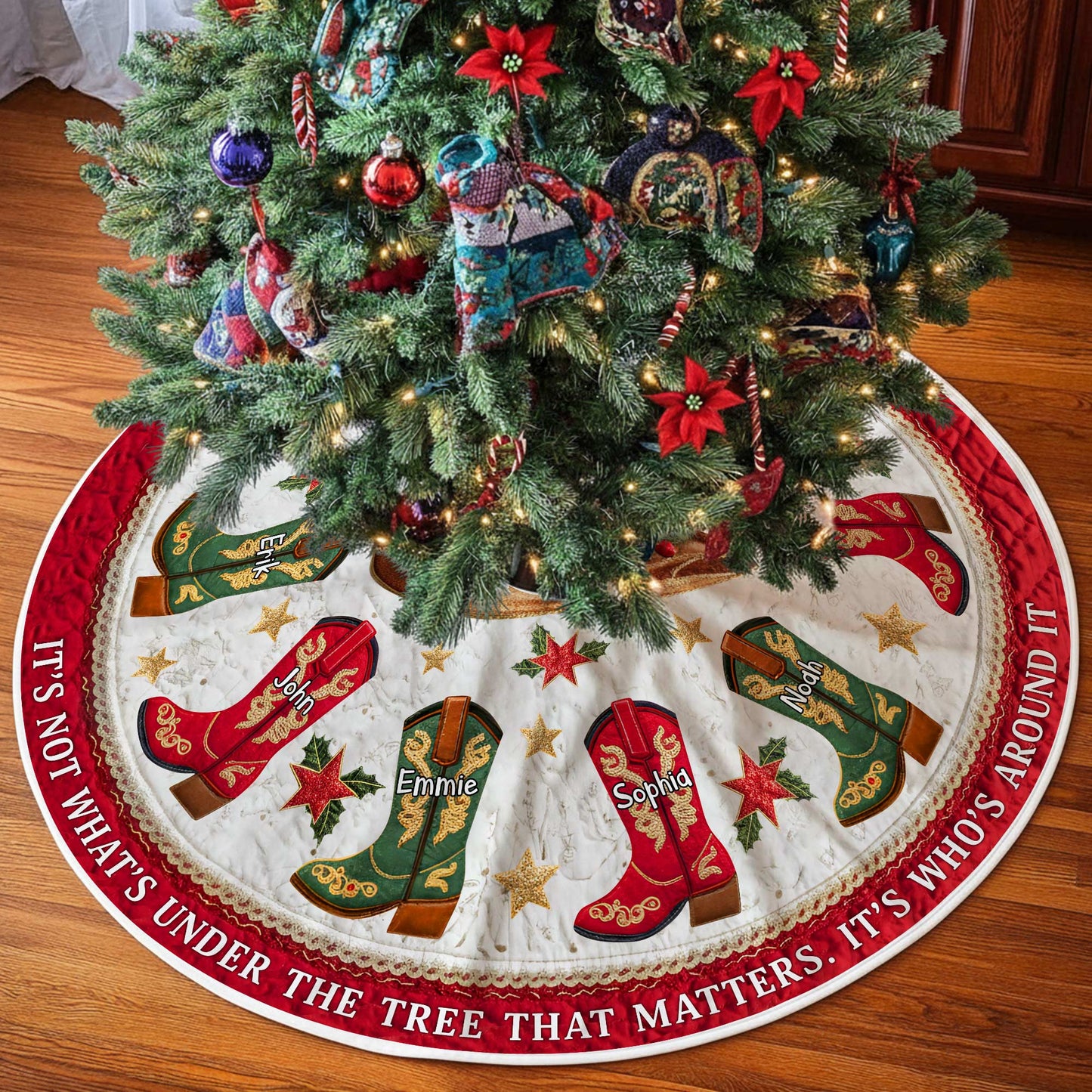 Personalized Family Tree Skirt Gift For Western Family QFPY5211003